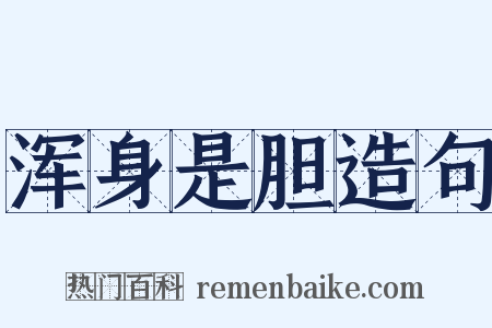 浑身是胆造句是什么意思的图片